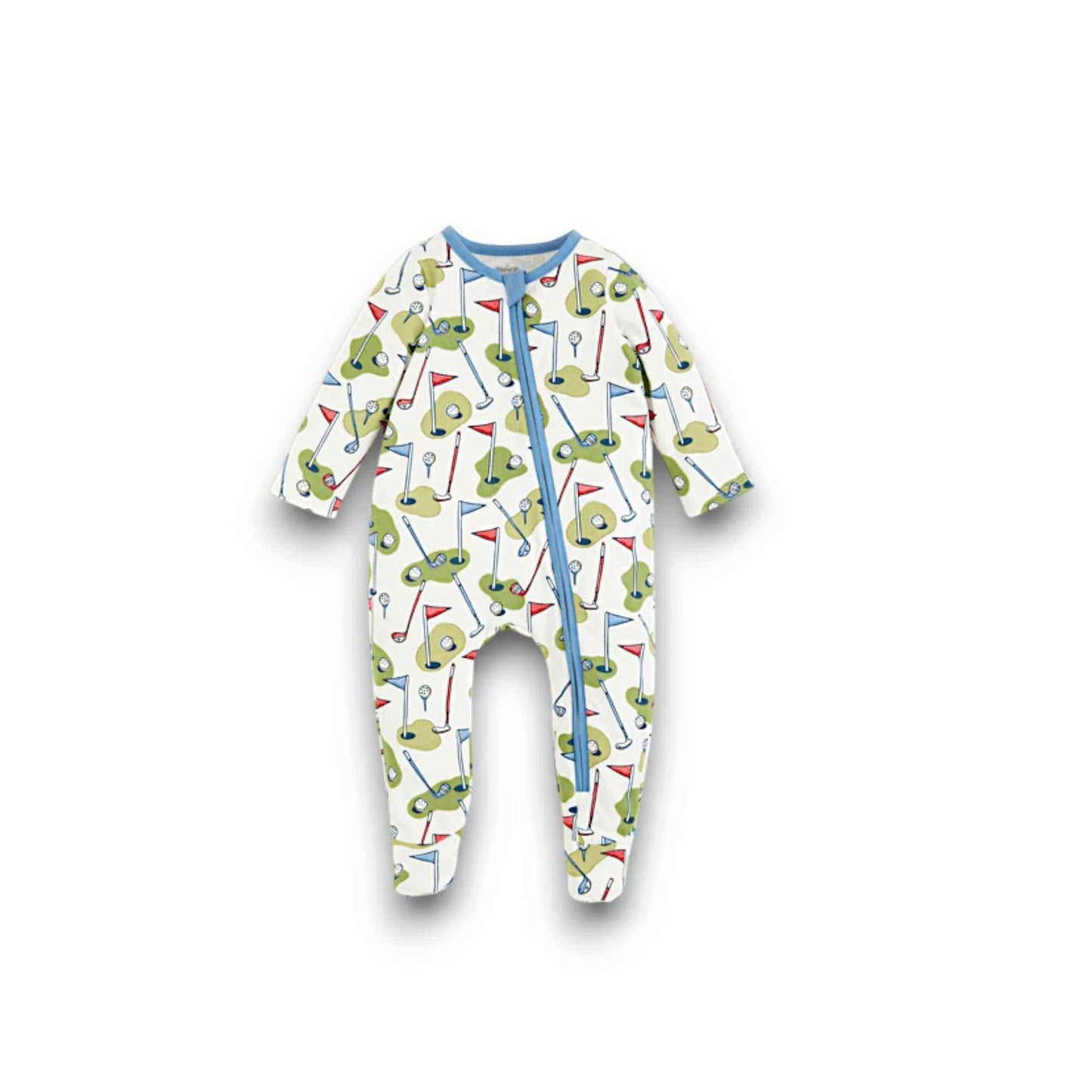 Golf Theme Baby Gift Set - Printed Footie