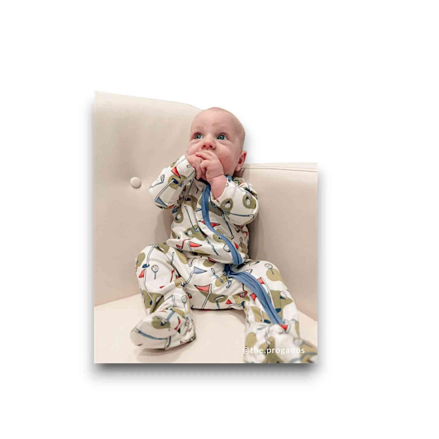 Golf Theme Baby Gift Set - Printed Footie