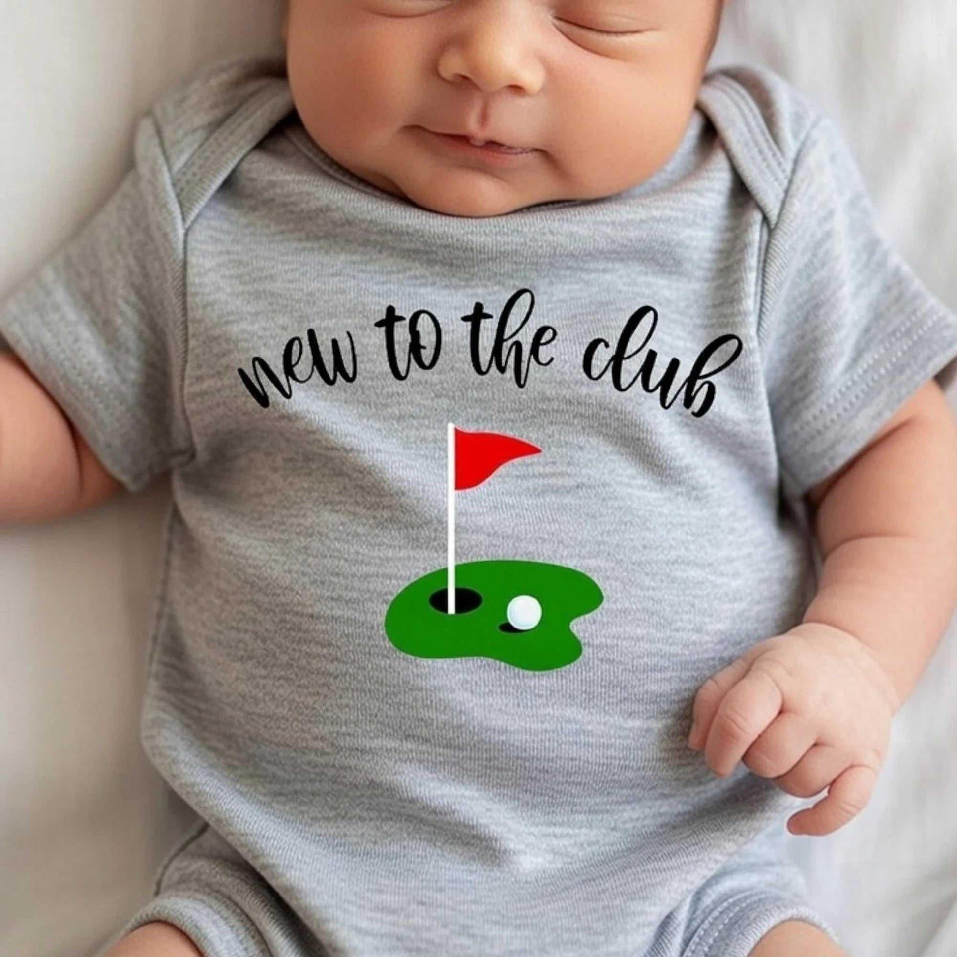 Golf Theme Baby Gift Set - Printed Footie