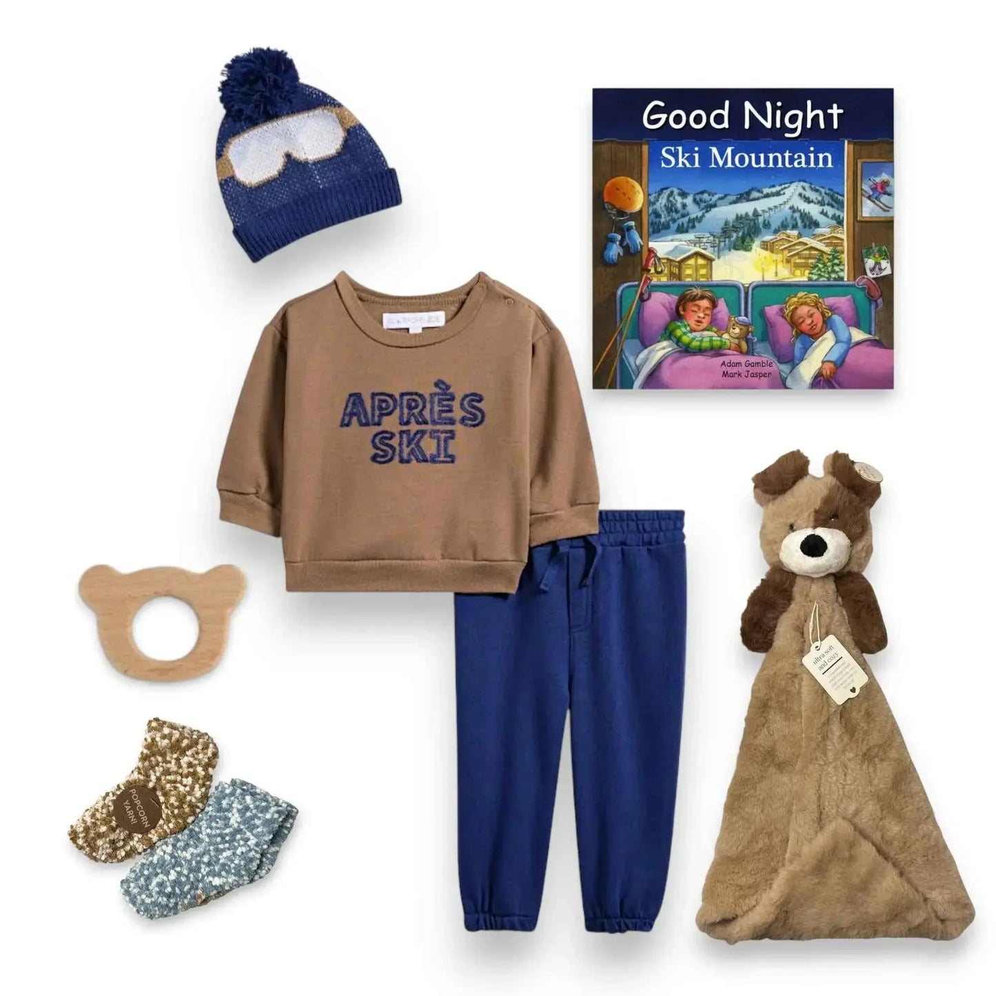 Ski Theme Baby Gift Box | Good Night Ski Mountain Book